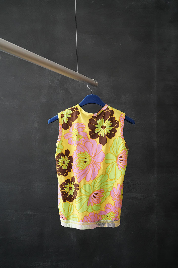 tricot CDG flower tanktop
