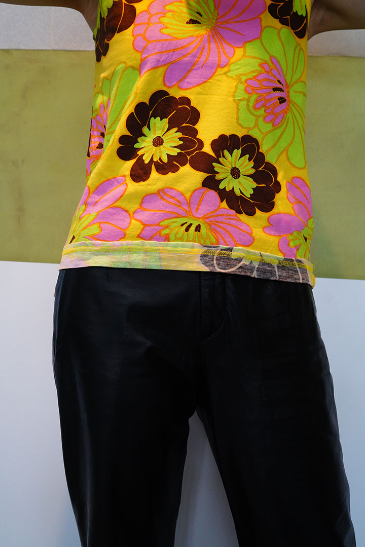 tricot CDG flower tanktop