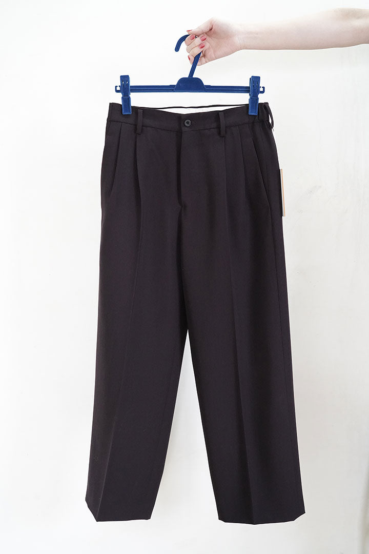 IRENISA TWO TUCKS WIDE TROUSERS -FASCINATE
