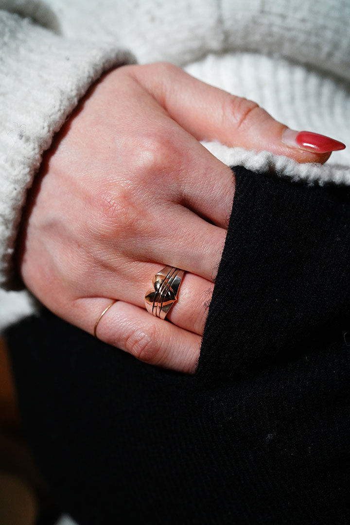 union heart ring all K10