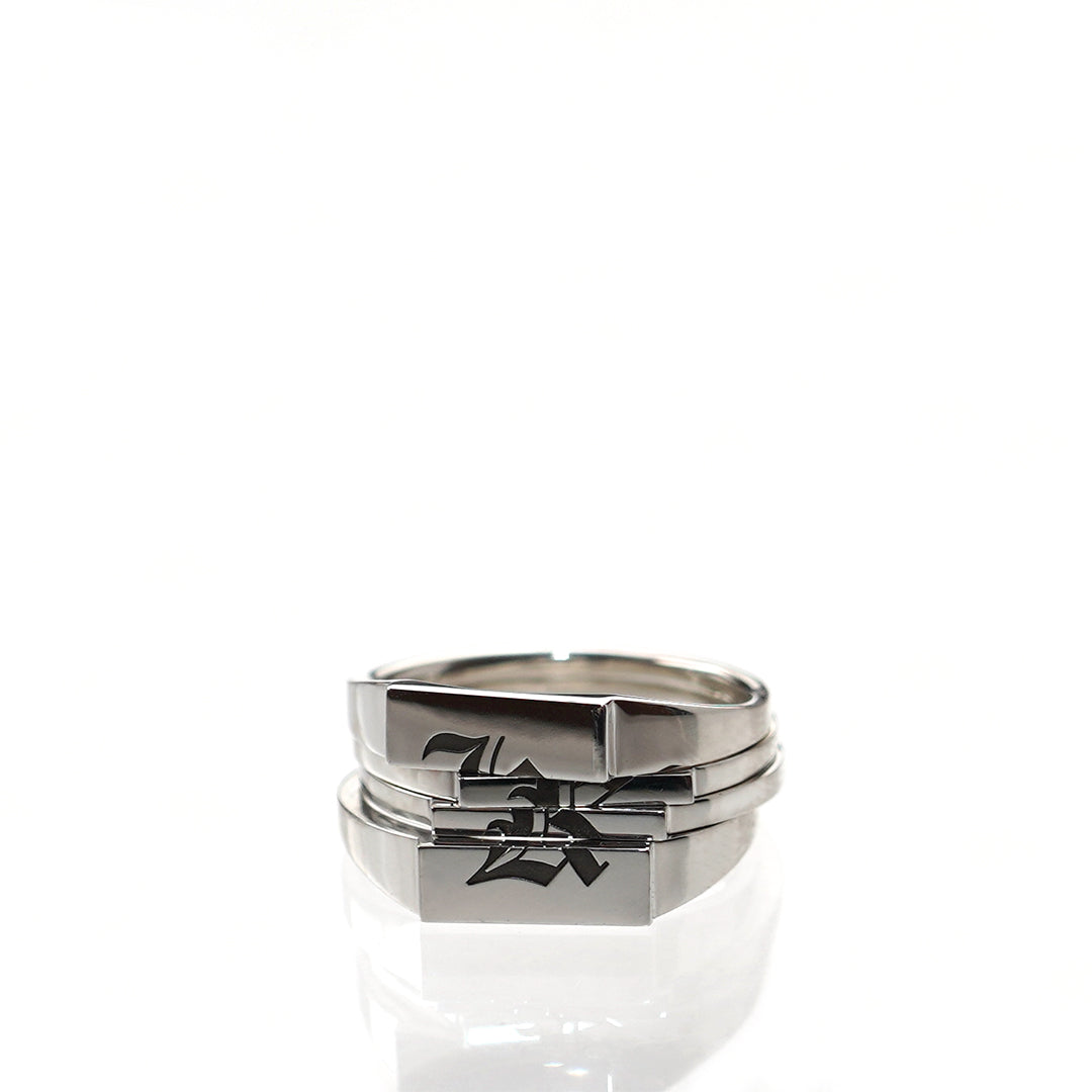 Az ring square all silver　刻印有り