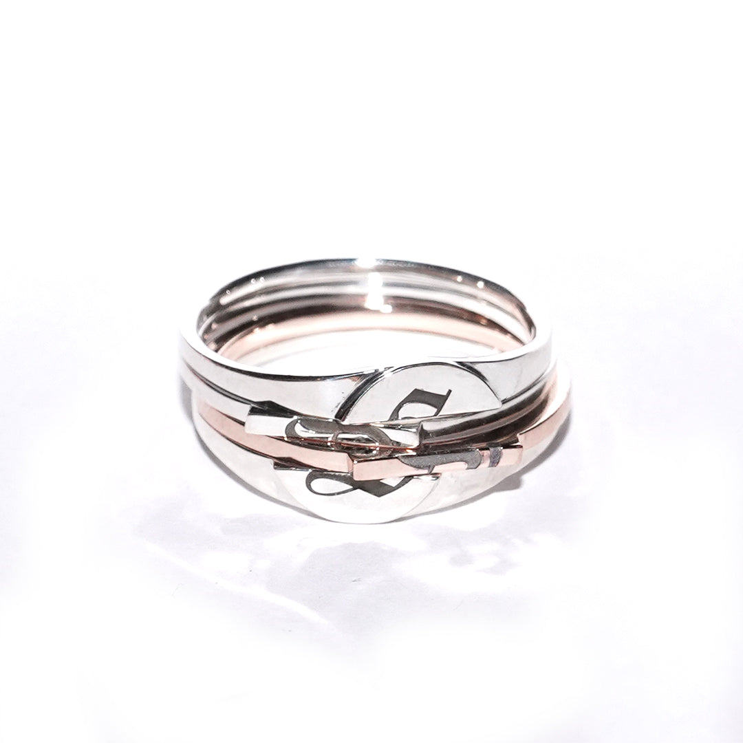 Az ring round ring1 ; SV, ring2 ; SV, ring3 ; K10, ring4 ; SV