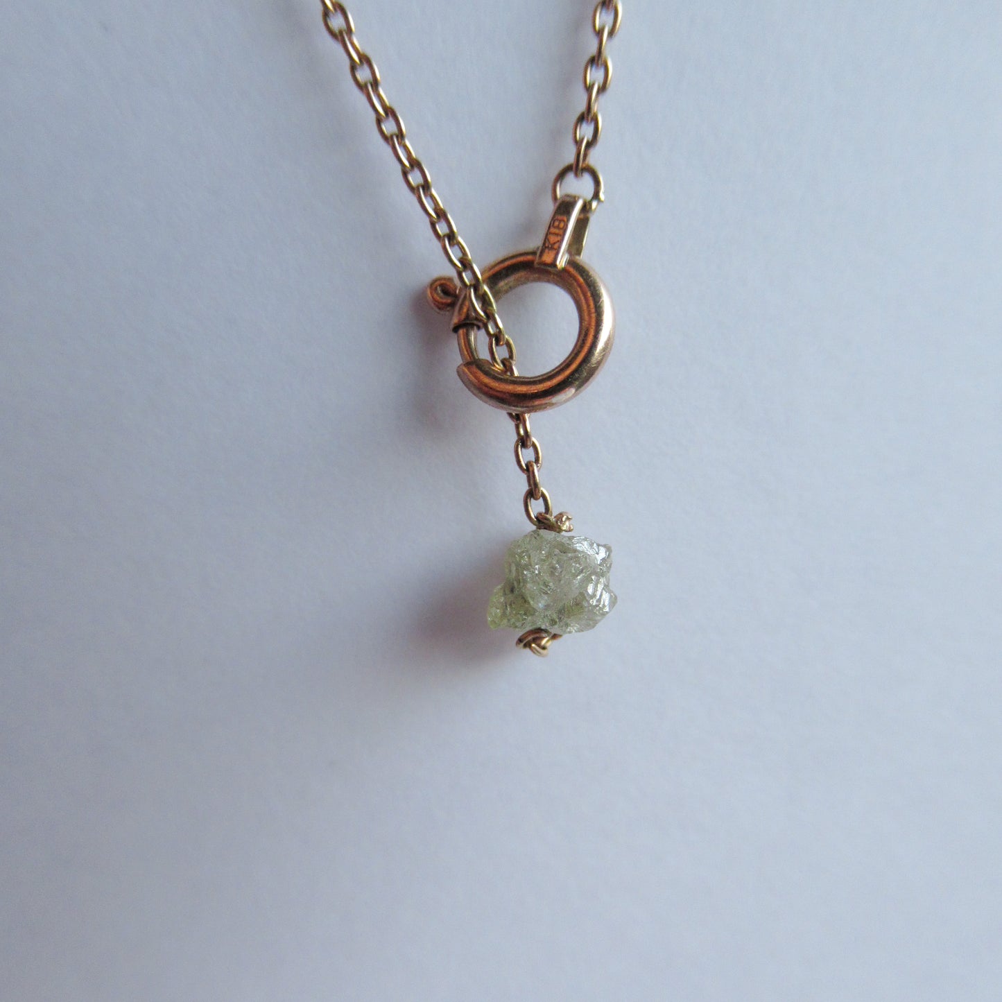 tear drop dia necklace